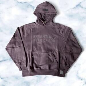 Essentials hoodie plum size Small